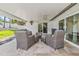 Cozy covered patio featuring comfortable seating and an inviting outdoor space at 1960 Sever Dr, Clearwater, FL 33764