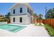 Backyard featuring a pool, pavers, and privacy fence at 2101 3Rd N Ave, St Petersburg, FL 33713