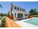 Beautiful two-story home with a brick chimney, inviting porch, and adjacent sparkling swimming pool at 2101 3Rd N Ave, St Petersburg, FL 33713