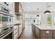 Modern kitchen boasts stainless steel appliances, gas cooktop, and white cabinetry at 2101 3Rd N Ave, St Petersburg, FL 33713