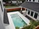 Aerial view of the backyard pool at 2101 3Rd N Ave, St Petersburg, FL 33713