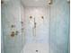 Glass enclosed walk-in shower featuring dual shower heads and floor to ceiling tile at 2101 3Rd N Ave, St Petersburg, FL 33713