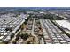 Ariel view of a community and park with neighborhood streets at 2131 Ridge S Rd # 3, Largo, FL 33778