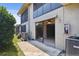 View from patio through sliding doors to interior of home at 2131 Ridge S Rd # 3, Largo, FL 33778