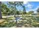Community park featuring benches on concrete pads for resident's enjoyment of the outdoors at 3229 40Th S Ln # C, St Petersburg, FL 33711