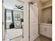 Inviting Bedroom and convenient laundry room provide comfort and functionality at 32825 Sand Creek Dr, Wesley Chapel, FL 33543