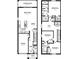 Floor plan showing the layout of the home's two floors at 3334 Pleasant Willow Ct, Brandon, FL 33511
