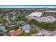 An aerial view shows this home's proximity to local shopping at 6350 18Th N Ave, St Petersburg, FL 33710