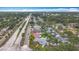 Overhead aerial view showing a residential area with mature trees and convenient access to roads and local amenities at 6350 18Th N Ave, St Petersburg, FL 33710
