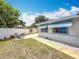 A quaint patio area and landscaped backyard offers opportunities for relaxation at 6350 18Th N Ave, St Petersburg, FL 33710