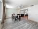 Dining room with marble table and view of the living room at 6350 18Th N Ave, St Petersburg, FL 33710