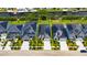 Aerial view of the property, highlighting its location near a waterway and other residences at 6532 Simone Shores Cir, Apollo Beach, FL 33572
