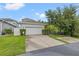 Exterior shot showcasing a well-maintained two-car garage, lush lawn and driveway at 702 34Th N Ave, St Petersburg, FL 33704
