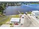 Overview of boat ramp, with trailer, parking and water access, ideal for fishing and boating enthusiasts at 807 Illinois Ave, Palm Harbor, FL 34683