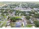 Aerial view of neighborhood showcasing houses and lush landscaping, providing a serene and attractive setting at 807 Illinois Ave, Palm Harbor, FL 34683