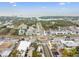 Aerial shot of a well-maintained street intersection, showcasing vibrant local businesses and neighborhood at 807 Illinois Ave, Palm Harbor, FL 34683