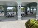 Community pavilion with ceiling fans and picnic tables at 9520 Lemon Drop Loop, Sun City Center, FL 33573