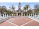 Attractive community fountain area and clock tower showcase a welcoming and well-maintained entrance at 10516 Gretna Green Dr, Tampa, FL 33626