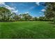 Open community green space with lush grass and a gazebo shaded by mature trees on a bright day at 10516 Gretna Green Dr, Tampa, FL 33626