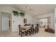 Cozy dining area with window seat and modern track lighting at 120 Fernbrook Rd, Oldsmar, FL 34677