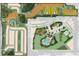 Planned community aerial view showcasing the neighborhood layout and central amenity park at 12435 Gust Ct, Hudson, FL 34669