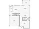 Detailed floor plan showcasing the layout of the downstairs level with measurements at 13903 Sage Thrasher Ln, Riverview, FL 33579