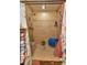 Shower room with double shower heads, tiled walls, and floral shower curtains at 15625 Olney Ln, Spring Hill, FL 34610