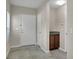 Inviting entryway with tile flooring, a storage closet, and a convenient cabinet, providing a welcoming transition into the home at 16016 Persimmon Grove Dr, Lithia, FL 33547