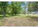 Expansive backyard featuring mature trees and plenty of green space for outdoor activities and relaxation at 2205 Henley Rd, Lutz, FL 33558