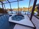 Relaxing screened-in hot tub overlooking serene water provides a peaceful retreat and a touch of luxury at 3338 Fernleaf Dr, Hernando Beach, FL 34607