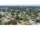An aerial view showcases a home with its well-maintained lawn in a mature neighborhood at 3547 55Th N St, St Petersburg, FL 33710