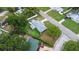 Charming single-story home featuring a fenced yard with a fire pit area and a covered outdoor space at 3547 55Th N St, St Petersburg, FL 33710