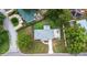 Well-maintained single-story home with lush landscaping, a spacious yard, and a paved driveway at 3547 55Th N St, St Petersburg, FL 33710