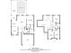 House floor plan featuring two floors with measurements of rooms, including bedrooms, living room, and garage at 4228 Savage Station Cir, New Port Richey, FL 34653