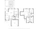 House floor plan featuring two floors and outlines of the rooms, including bedrooms, living room, and garage at 4228 Savage Station Cir, New Port Richey, FL 34653