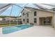 Screened in pool with ample deck space and clear view of the sky at 4228 Savage Station Cir, New Port Richey, FL 34653