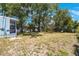 Wide green yard with mature trees, offering privacy and a natural backdrop to the home at 513 88Th N Ave, St Petersburg, FL 33702