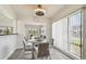 Bright eat-in kitchen overlooking the outdoor patio and pool area at 6119 Galleon Way, Tampa, FL 33615