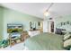Comfortable main bedroom with ample storage, TV and desk at 6265 Sun Blvd # 605, St Petersburg, FL 33715