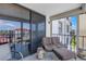 Outdoor balcony with seating offers views of community and relaxing space at 6265 Sun Blvd # 605, St Petersburg, FL 33715