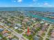 Residential neighborhood with boat canals at 703 Monte Cristo Blvd, Tierra Verde, FL 33715