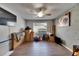 Bright bedroom space with ceiling fan and large window at 9481 Highland Oak Dr # 1511, Tampa, FL 33647