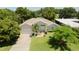 Beautiful home showcasing lush landscaping, a well-maintained lawn, and a welcoming front entrance at 3010 Grand View Ave, Clearwater, FL 33759