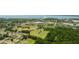 Aerial view of park with baseball fields, soccer fields, and green space with the water nearby at 3010 Grand View Ave, Clearwater, FL 33759