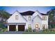 Two-story home boasts a well-manicured lawn, clean landscaping, and a two-car garage at 4111 W Swann Ave, Tampa, FL 33609