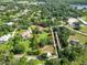 Aerial view outlining the property with nearby right-of-way access at 10504 Echo Lake Dr, Odessa, FL 33556