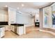 Modern kitchen featuring stainless steel appliances and a peninsula sink at 10504 Echo Lake Dr, Odessa, FL 33556