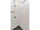 Modern shower featuring white marble-look tile and a black tiled shower floor at 11510 Quiet Forest Dr, Tampa, FL 33635
