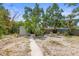 Backyard featuring a small storage shed and various trees for ample shade at 2038 16Th S St, St Petersburg, FL 33705