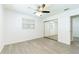 A view of this bedroom highlights the modern floors and closet at 2121 23Rd Sw St, Largo, FL 33774